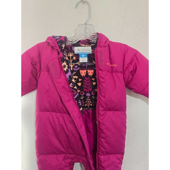 Columbia Baby Girls Snuggly Bunny Bunting Hooded Snowsuit - Size 12-18 Months - Picture 4 of 11